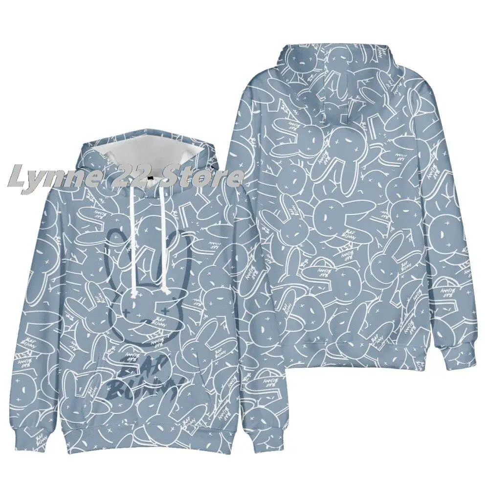 2022 New Arrivals Bad Bunny Men/women Hoodies Streetwear Hip Hop Oversized Bad Bunny fans Boys/Girls Cool Hoodie Activewear