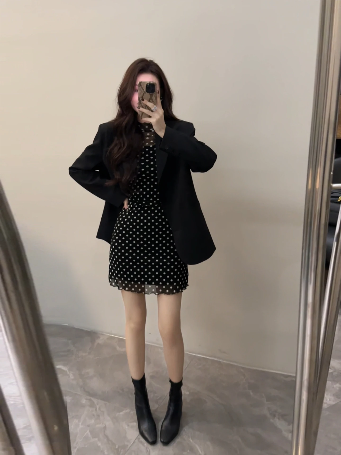 DT597 Casualowa, modna marynarka z długim rękawem, prosta, z poliestru, damska, do noszenia na co dzień, nowość na jesień.