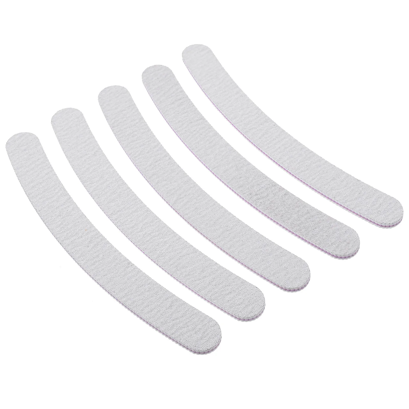

5Pcs Nail Files Eva Curve Banana 178x4cm Essential Tools for Filing Polishing Natural Artificial Nails Professional Manicure