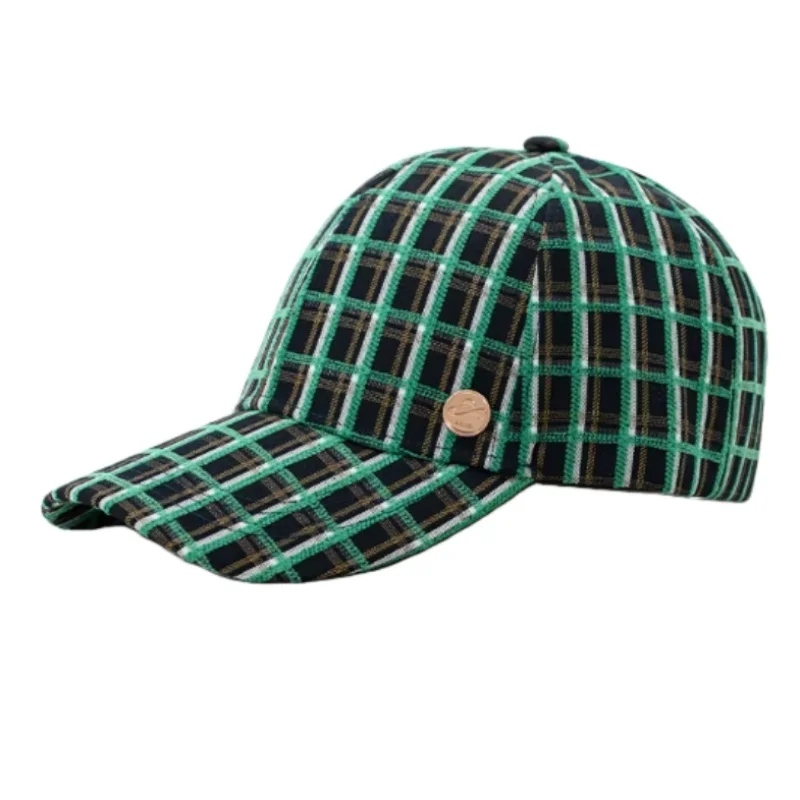 

Spring Autumn British-style Grid Patterned Baseball Hats Fashion Women’s Sunscreen Duckbill Cap Sports Leisure Duck Tongue Hat