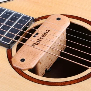 FLATSONS-بلوتوث الغيتار الالتقاط مع تأثير تأخير الصدى، محسن الغطاء الصوتي، ثقب الصوت القابل لإعادة الشحن، FR6 BT أفضل 8 بيك أب للغيتار مبيعا مع تأثير - No2