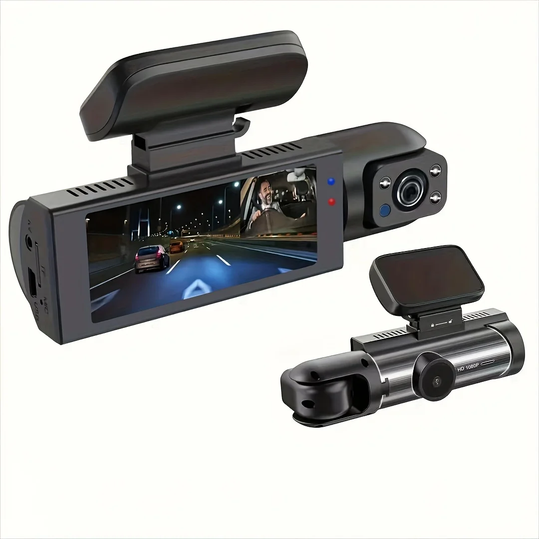 Dual-lens dashboard camera Dvr black box full HD dashboard camera car Dvr car camera with Wifi 1080P.