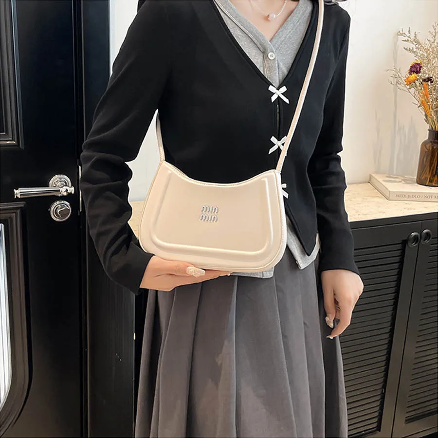 حقيبة هلال نسائية متخصصة على الطراز الكوري حقيبة يد جديدة لخريف 2025 ، حقيبة كتف متعددة الوظائف حقيبة كتف #4