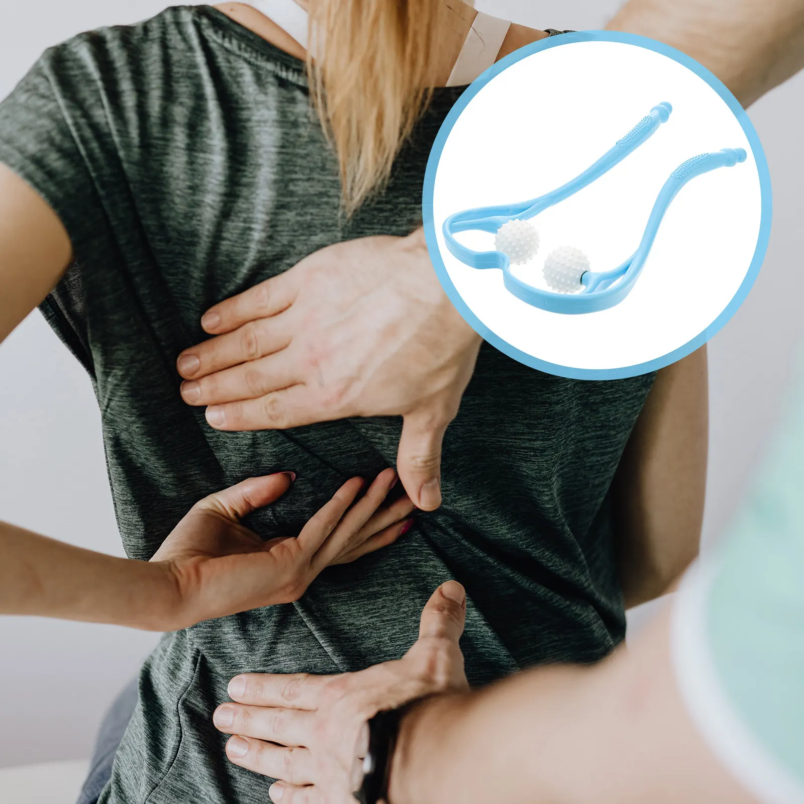 

Ручной массажер-ролик для шеи для снятия боли в плечах, спине, ногах, коленях, эргономичный дизайн, портативный инструмент для мышечной терапии