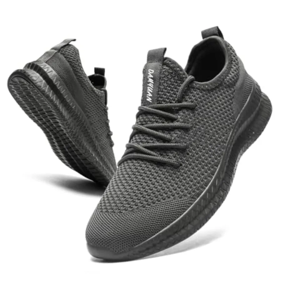 

Men's Walking Running Shoes Slip On Sneakers Non Slip Athletic Sports Tennis Fitness Casual Workout Gym Shoes Lightweight Train