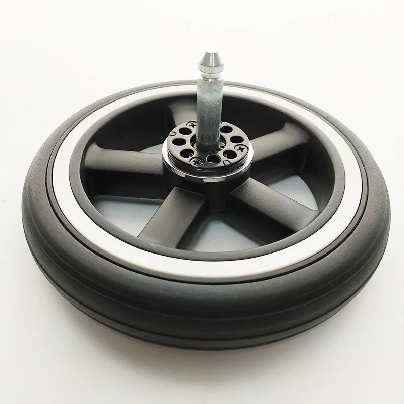 Stroller Wheel For Mios 2/3 Series Pram Full Black White Circle Rose Gold Type With Bearing Axle Baby Buggy Accessories