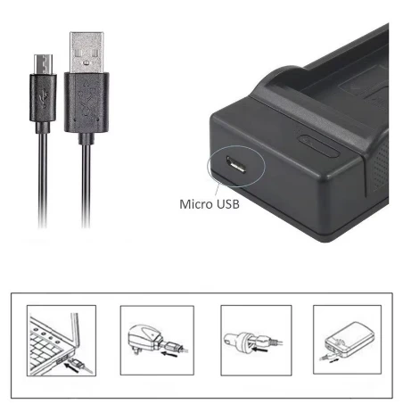 EN-EL12 USB-зарядное устройство для Nikon Coolpix S1200pj S1100pj S1000pj S800c S710 S640 S630 S620 S610 S70 S31 P340 P330 P310 P300