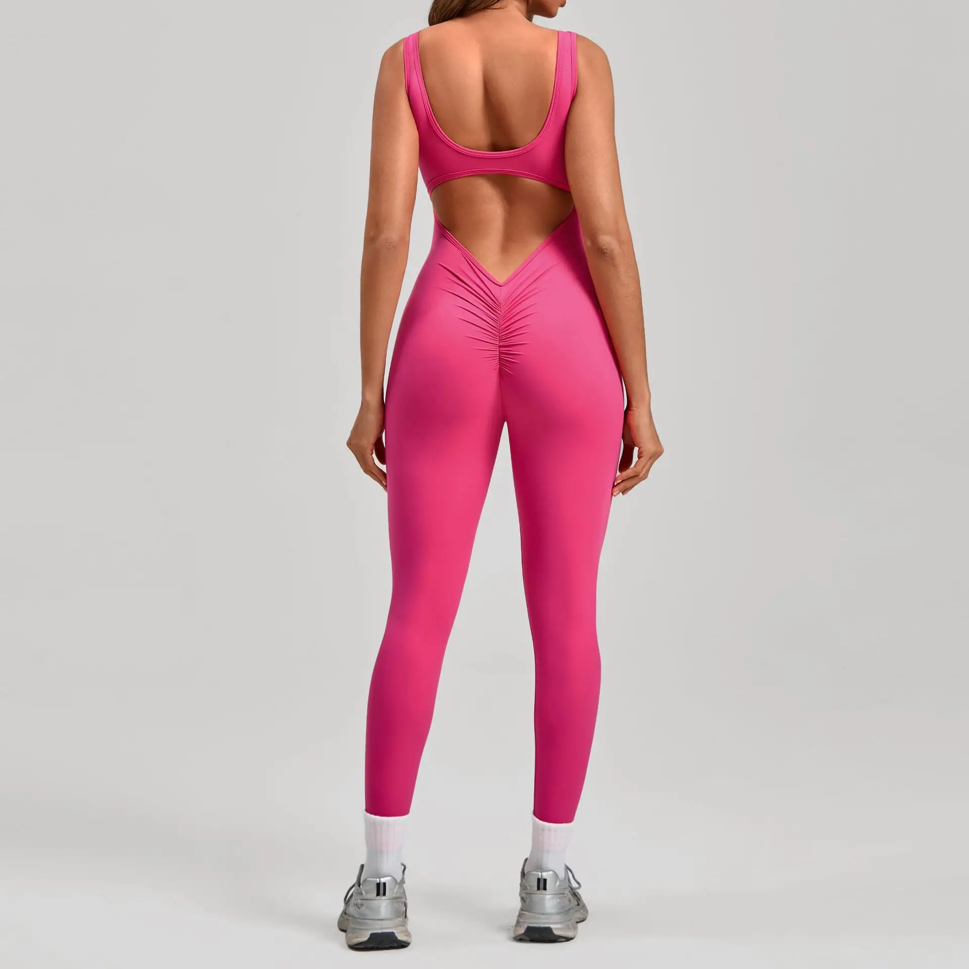 

Women Training Yoga Suit Sportswear Gym Set Women 1 Pcs Sports Jumpsuit Fitness Rompers Stretch Female Push Up Workout Bodysuits