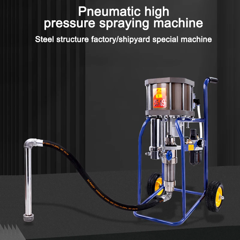 Portable Pneumatic Paint Sprayer High Pressure Painting Machine With Handheld Spray Gun For Fire Retardant Coating Latex Lacquer