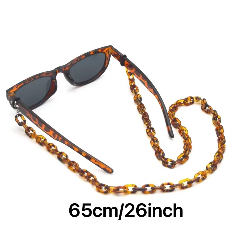 Thin Acrylic Handmade Stitching Glasses Chain Anti-lost Fashion Matching Glasses Lanyard Chain
