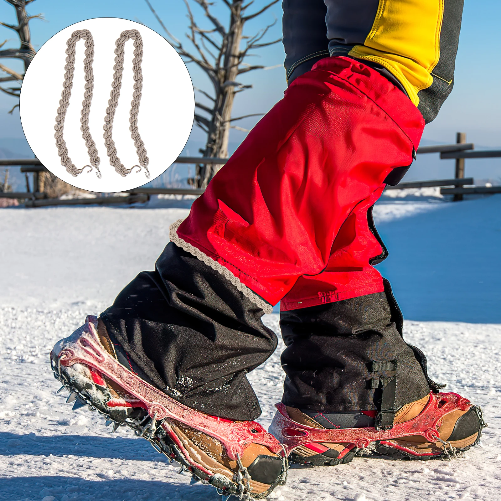 

4pcs Elastic Boot Straps Pant Leg Straps For Rain Boots Hiking Hunting Camping Outdoor Activities Metal Hook Blue Durable Leg