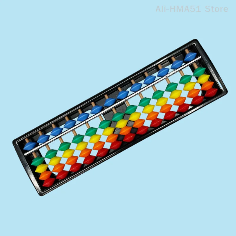 13 Digit Rods Standard Abacus Children's Plastic Abacus Soroban Calculator Counting Tool Mathematics Beginners Caculating Toy