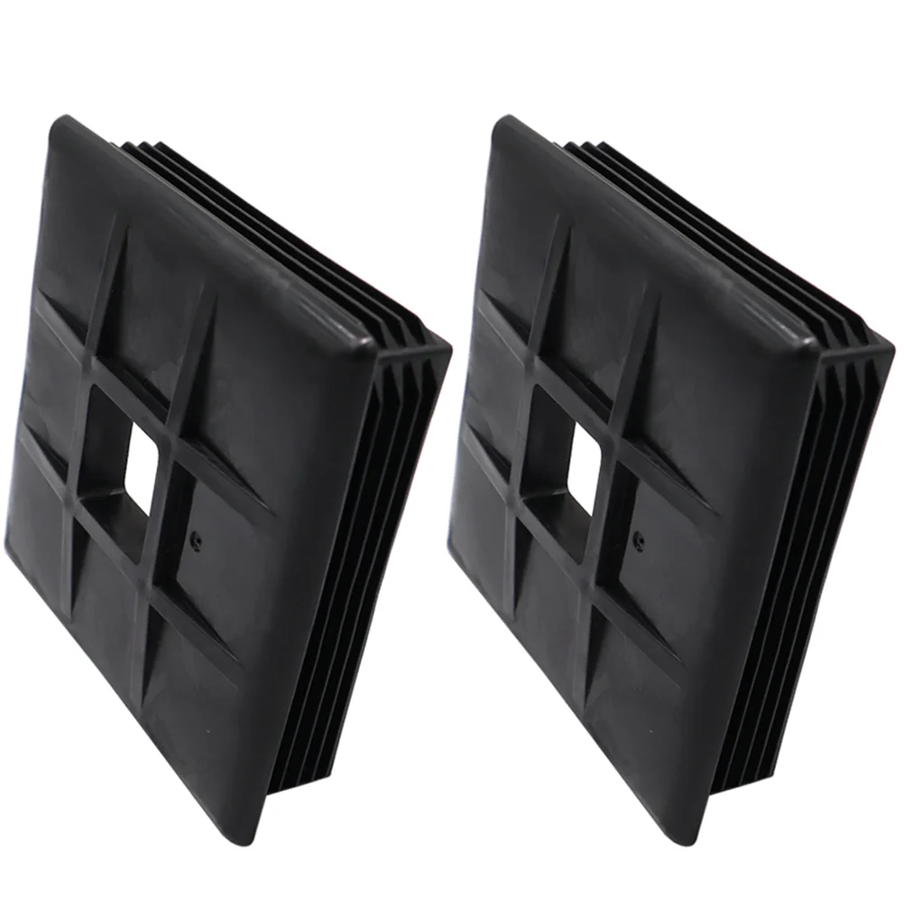 

2Pcs RV Rv Bumper End Cap End Cap Camper Trailer 4 Inch Square Plug Cover Accessories Travel Sewer Hose Durability ABS