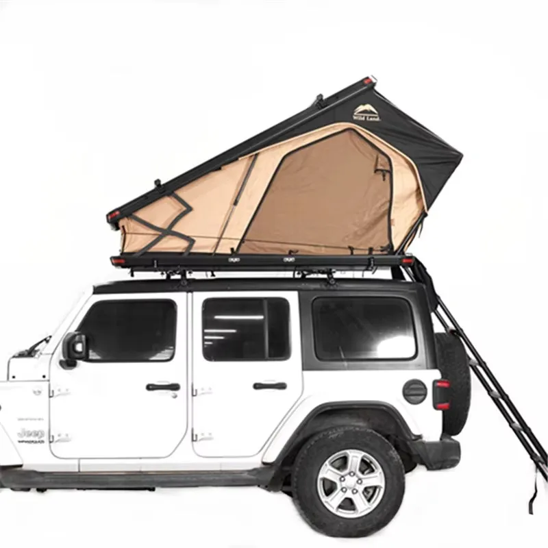 

NEW Ultralight Aluminum Hard Shell Triangle Outdoor 4x4 Truck SUV Pickup Car Tent 2-3 Person Roof Tops Tents for Camping