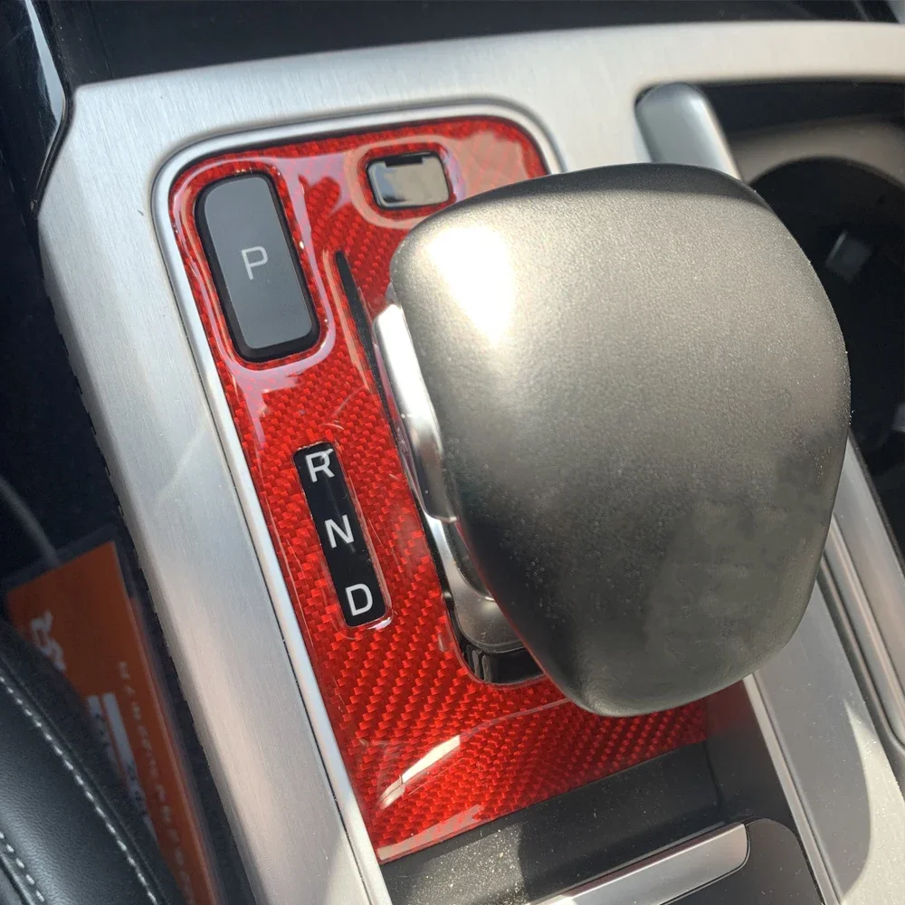 

Настоящее углеродное волокно, центральная консоль, коробка переключения передач, панель, накладка в полоску, наклейка для Kia Stinger 2018-2023, левый руль