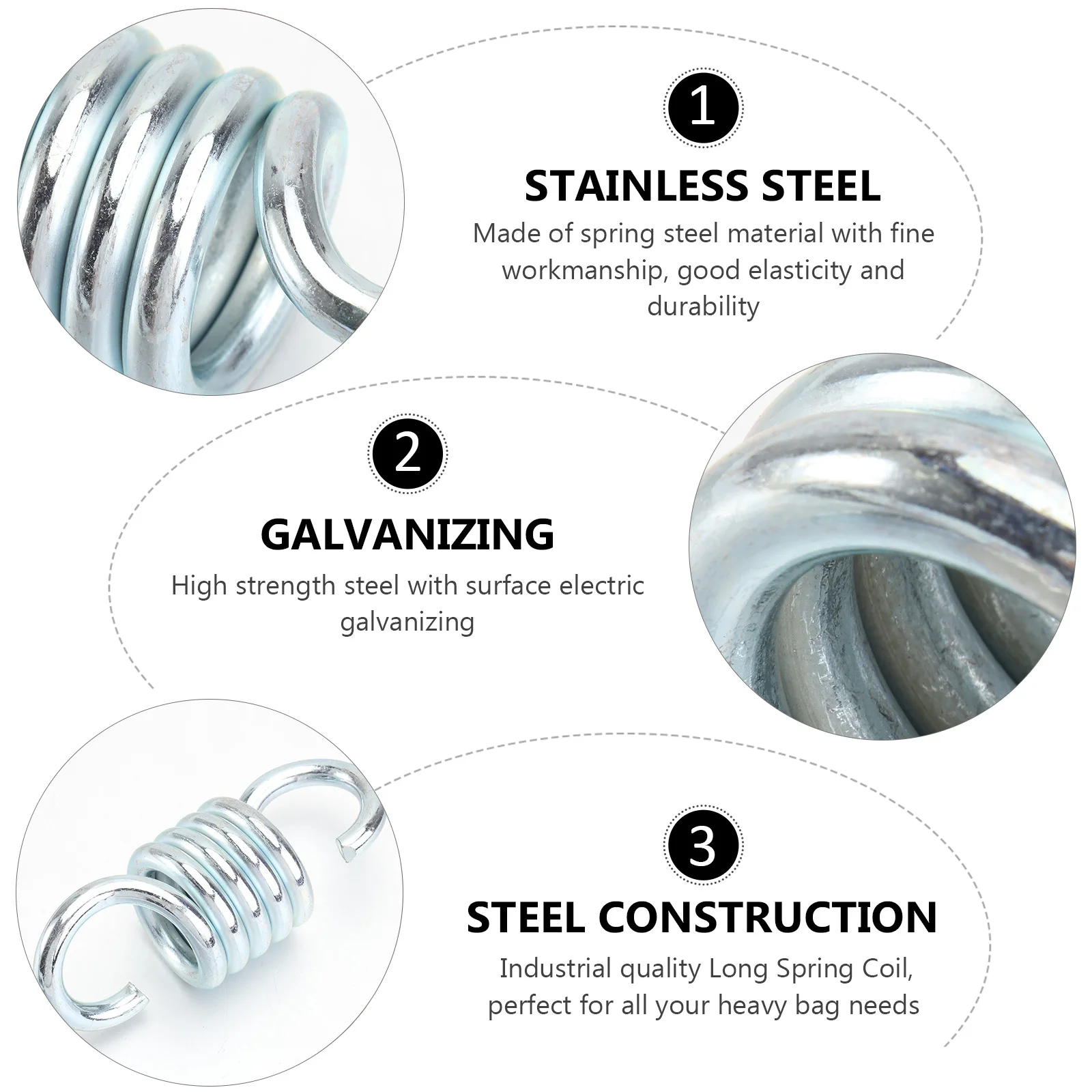 Rede cadeira primavera resistente 7mm gancho giratório de aço galvanizado para cadeiras penduradas varanda balanço plantas sacos de perfuração