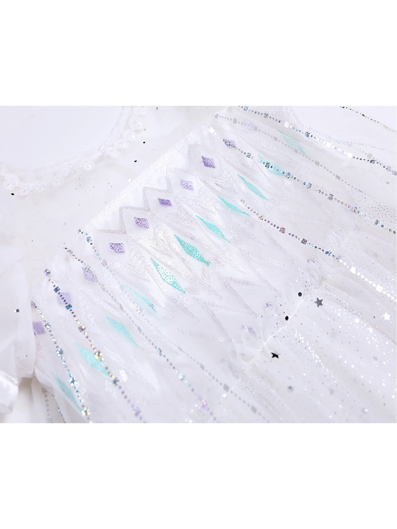 زي أميرة مطرز بأكمام منفوخة للفتيات ، فستان كاجوال ، حفلة عيد ميلاد ، ملابس أطفال #5