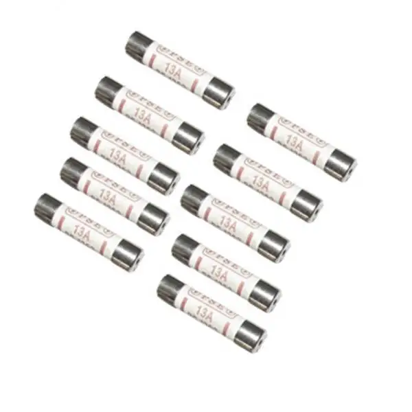 2-6pack 6mm x 25mm 240V 13A BS1362 Ceramic Fuse