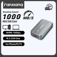 Fanxiang MP83 USB 3.2 Gen 2 SSD Enclosure 10 Gbps M.2 NVMe PCIe to USB Adapter/Reader Supports M and B&M Keys/2230 SSDs