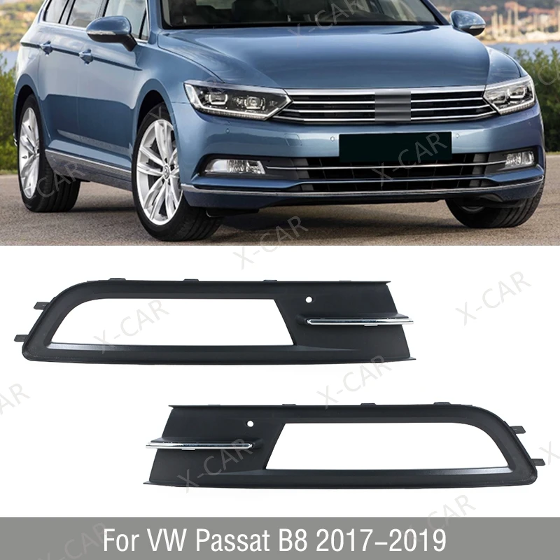 

Для VW Passat B8 2017 2018 2019 передний бампер противотуманная фара рамка крышка противотуманной фары крышка капота лицевая панель 3G0853665 3G0853666