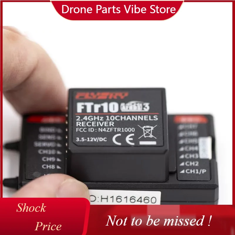 

Радиоприемник DPFLYSKY Fusi FTR10 2.4ГГц AFHDS 3 Mini с поддержкой PWM, PPM, I.bus, S.bus, UART для радиоуправляемых самолетов, FPV-дронов, планеров и вертолетов