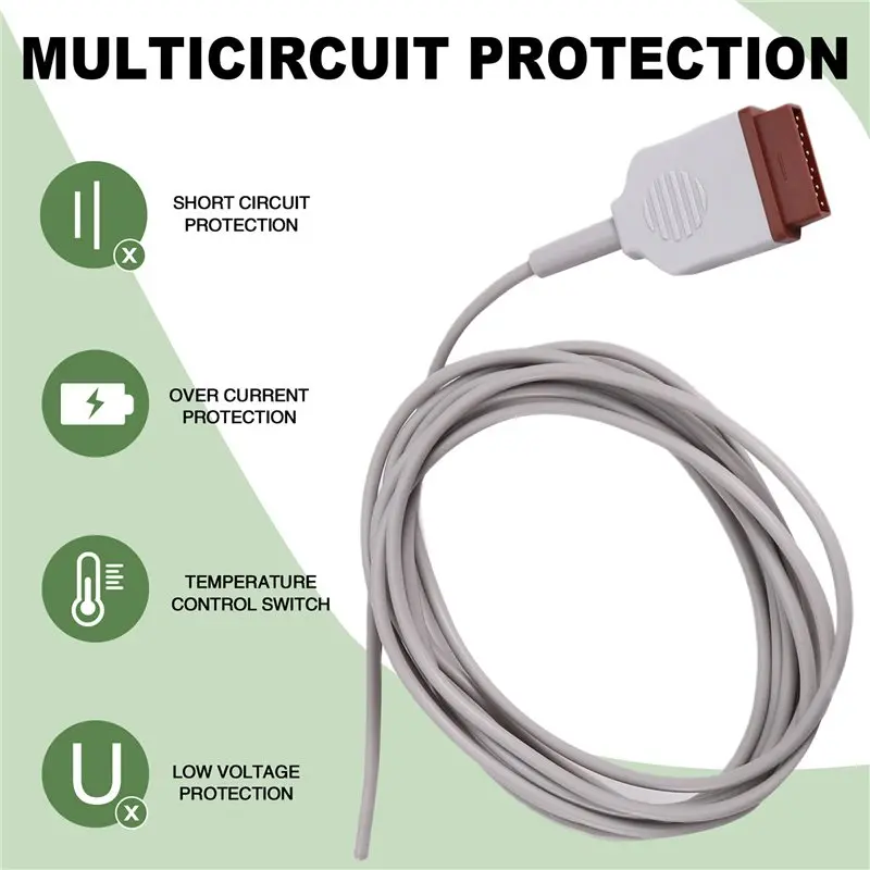 مسبار درجة حرارة المريض المتوافق مع الرعاية الصحية GE لـ Dinamap، Marqutte، مستشعر المريء للبالغين #6