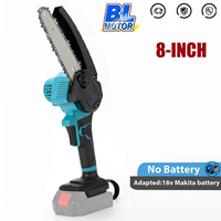 3000W Brushless Electric Chainsaw Cordless Electric Saw Woodworking Garden Pruning Saw Tool For Makita 18V Battery 8-INCH