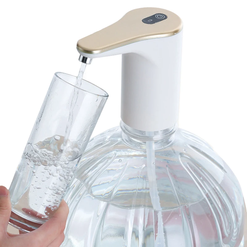 Pompa botol air listrik otomatis, pompa Dispenser air barel pengisian USB, Mode ganda, pompa Dispenser air untuk rumah