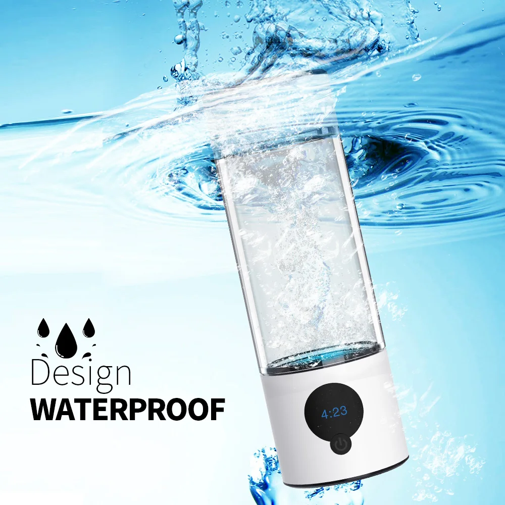 SUYZEKO Hydrogen Water Bottle Portable High-Concentration H2 Rich Water Cup Rechargeable Water Ionizer Generator Antioxidants