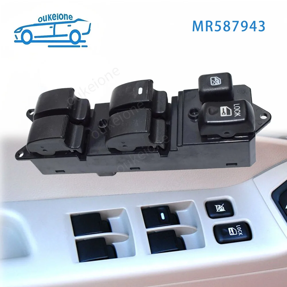 MR587943 Front Left Driver Side Power Window Control Switch Button for Mitsubishi Galant Endeavor Lancer 2004-2012 Car Parts