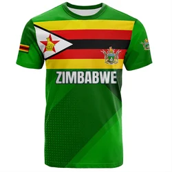 Harajuku 3D Zimbabwe Flag Print T Shirt For Men Children Sports Peace And Love T-shirts Unisex Fashion Tee Shirts Mens Clothing