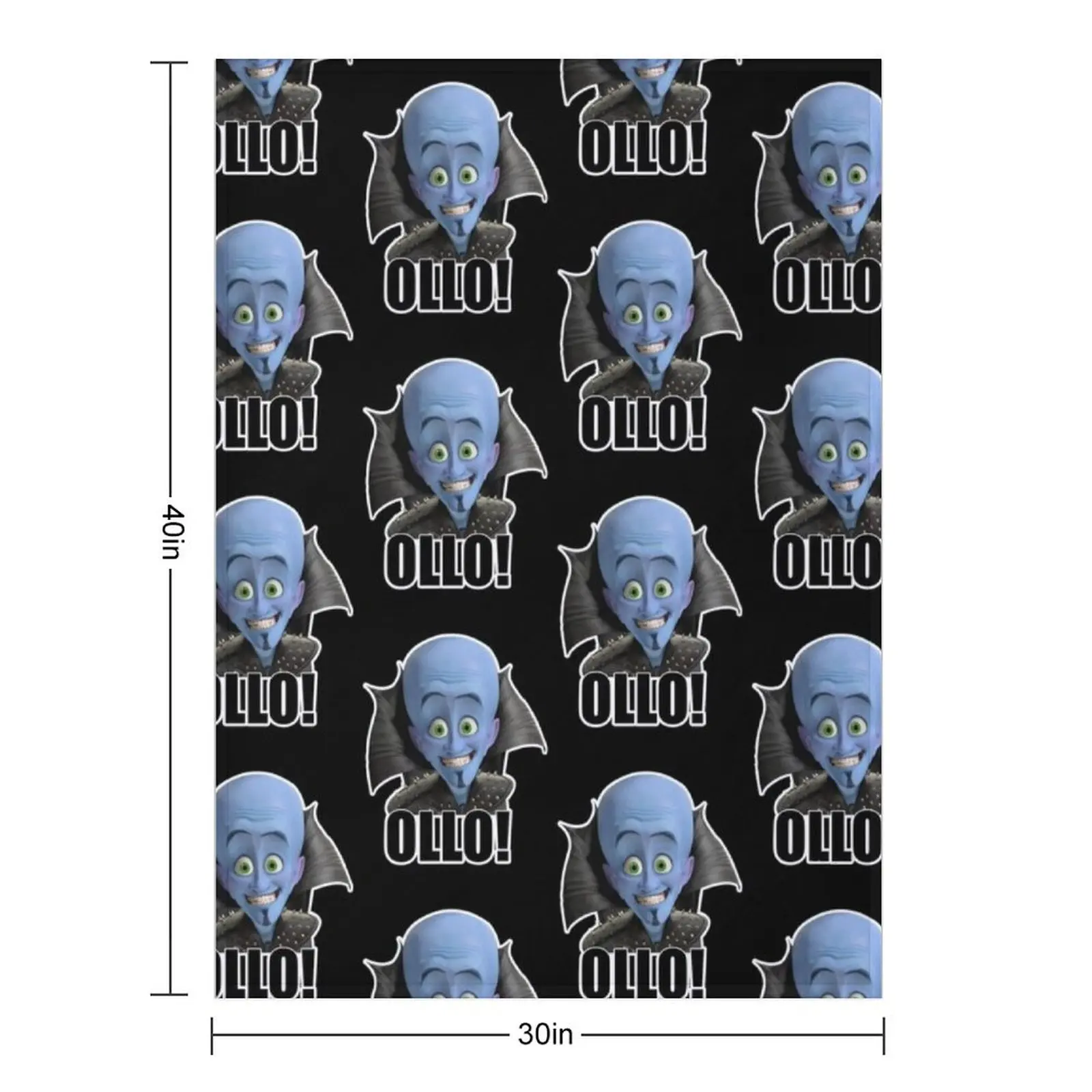 Megamind - Will Ferrell - Ollo! Hello! Throw Blanket Custom Decorative Sofas Flannel Luxury Throw Thins Summer Blankets