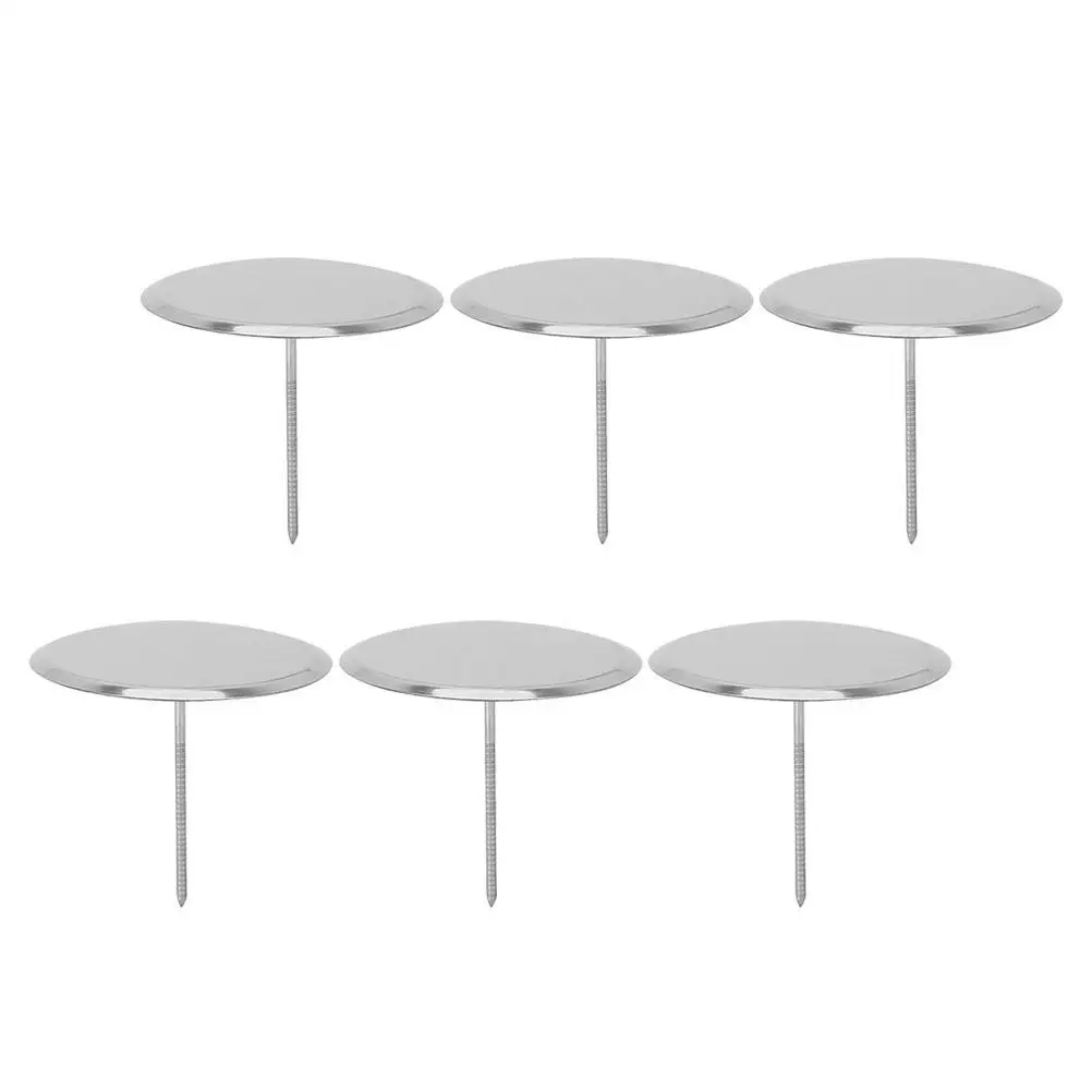 

6 Pcs Stainless Steel Mounting Nails Decor Pastry for Roses Frosting Flower Metal Cake The Flowers Large Baking Supplies