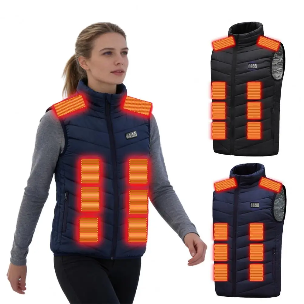 Men Heated Vest-23 Heating Zones & 4 Heat Levels, Overheat Protection, Machine Washable, Electric Warm Outerwear