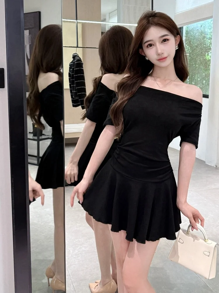 

Сексуальное ort Sve A-Line Dr с застежкой на талии, одноразовым дизайном и высокой талией для молодых женщин летом