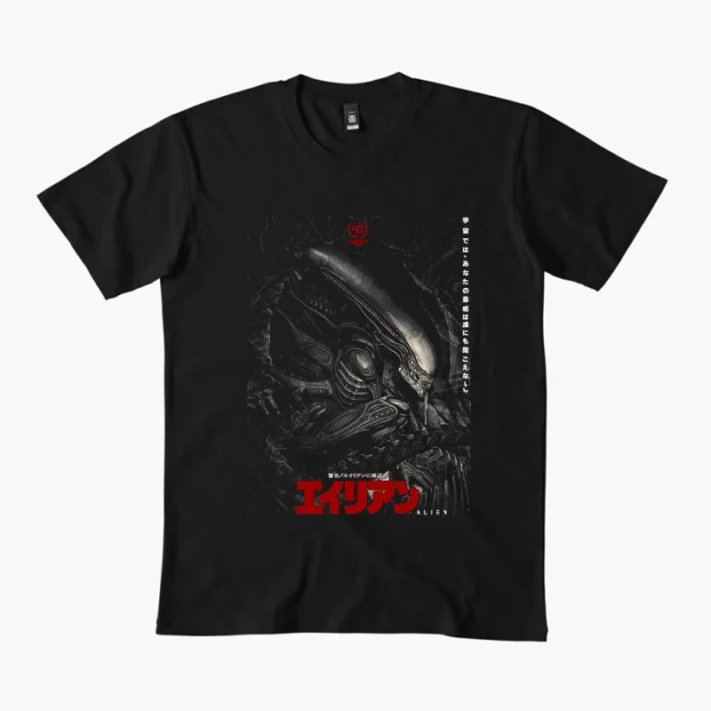 

80s Retro Sic fi Alien Gift T Shirt Weyland Yutani Lv 426 Xenomorph Graphic Clothes 0312 100% cotton print All size tops S-6XL