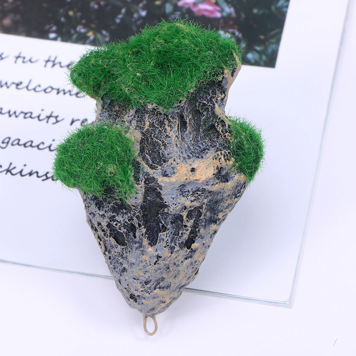 

Floating Artificial Stone Aquarium Decor Fish Tank Decoration Adjustable String Like Ornament Size S