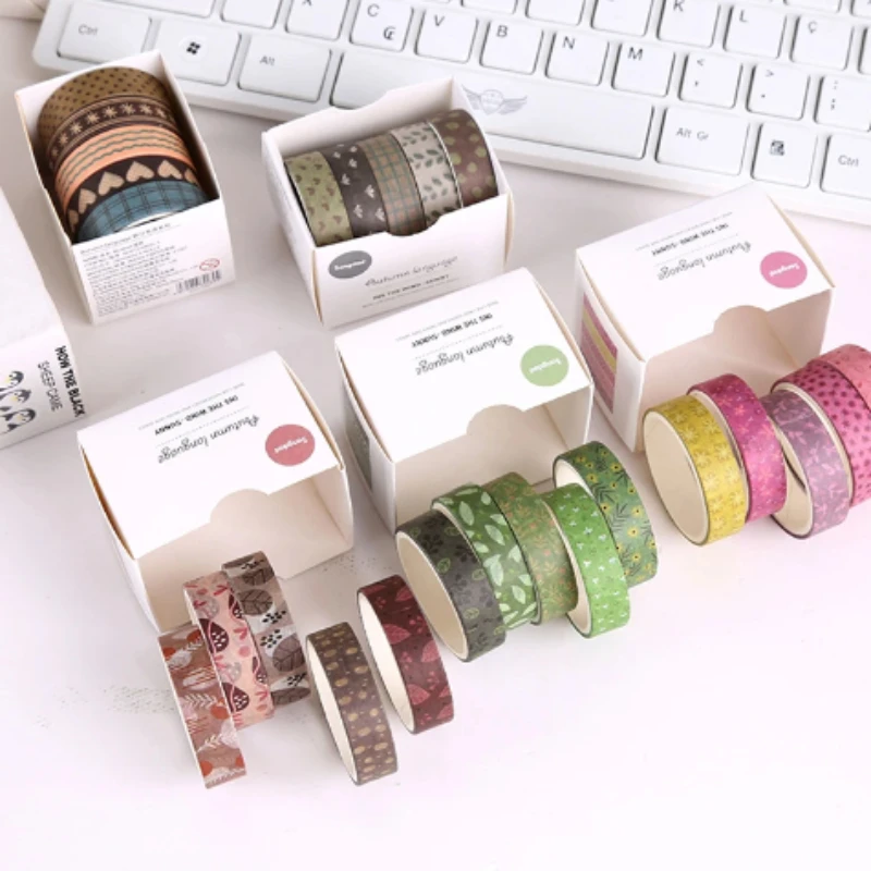 

Retro Washi Tapes Scrapbooking Supplies Basic Decorative Adhesive Tape Journaling Materials Diary Decoration Masking Tape