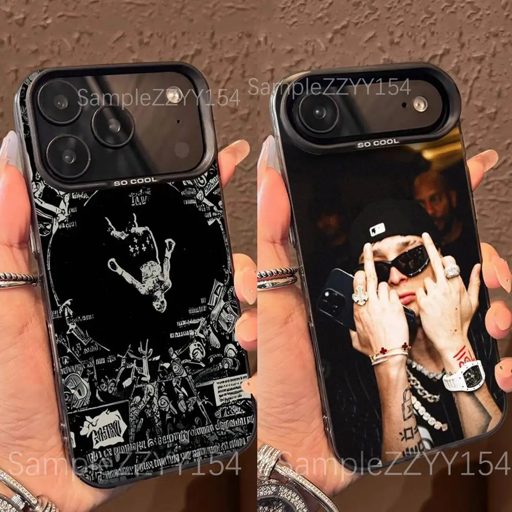 

Gervonta Peso Pluma Phone Case For iPhone 17,16,15,14,13,12,X,8,Pro,Max,Plus,E,SE4,Air,Mini Black IMD Matte