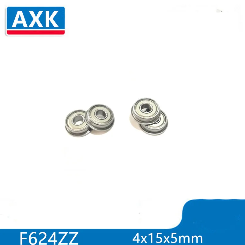

AXK 20PCS/Lot F624ZZ Ball Bearings Metal Shielded (Flanged) Ball Bearing 4x15x5mm Miniature Deep Groove Ball Bearings