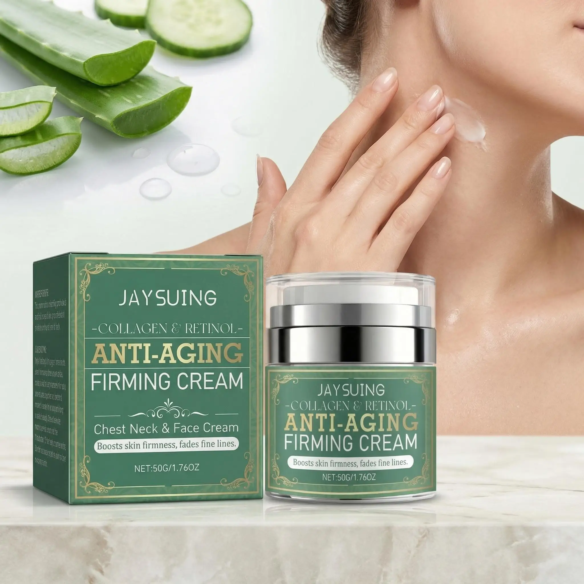 

Retinol Centella Firming Cream Lift Facial Contour Tighten Neck Skin Fade Fine Lines Moisturize Lasting Brighten Face Neck Cream