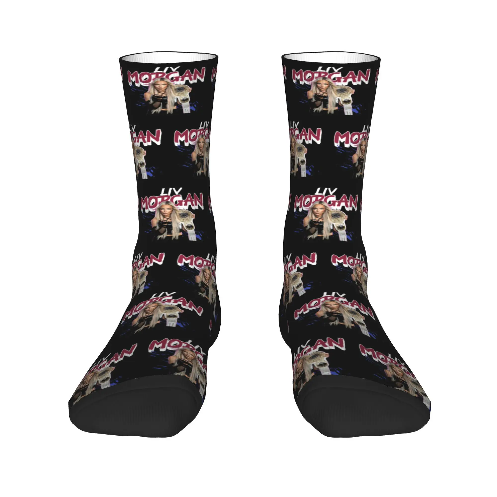 All Seasons liv morgan Socks Harajuku Super Soft Stockings Crew Socks for Men Women Birthday Present