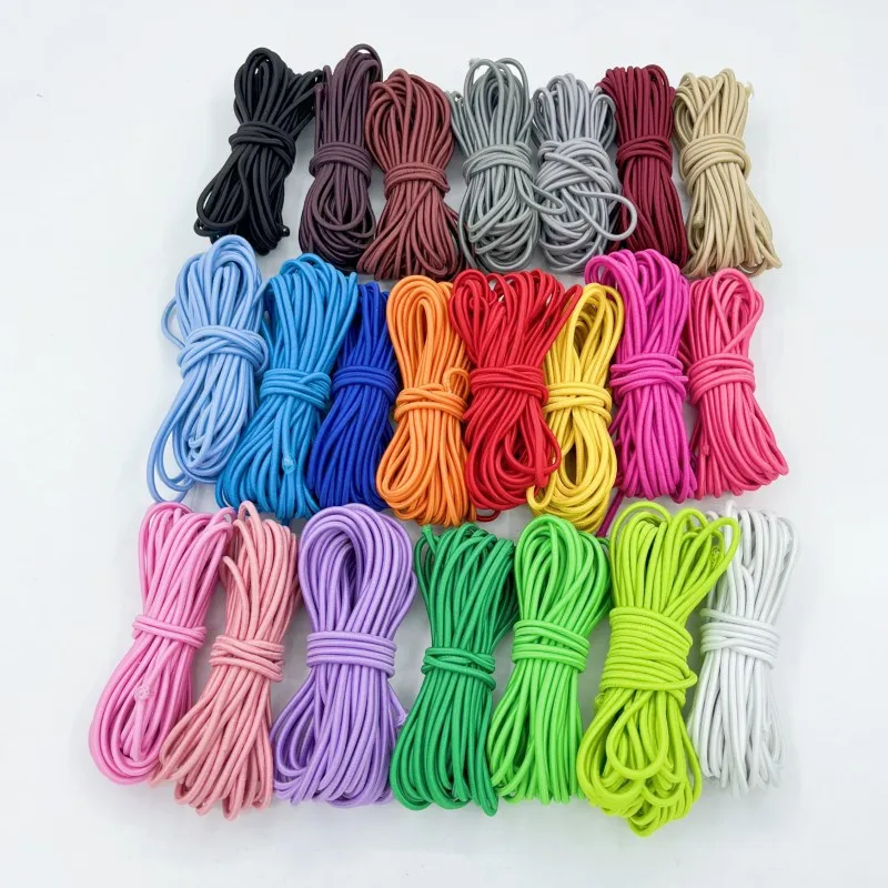 Long10M* 2mm Diameter Color Elastic Rope Elastic Band DIY Sewing Garment Accessories