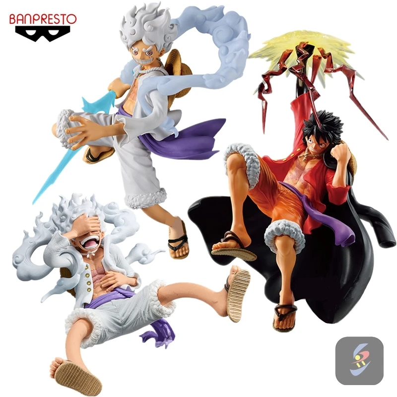 In Stock Bandai One Piece Sauron Luffy 5th Gear Nika Form Sabo Aisne Mei Figurine Ornament Gift