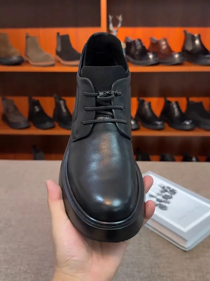 

Новые мужские повседневные удобные туфли из натуральной кожи: высококачественные, модные, универсальные, деловые, европейские товары, премиум-класса