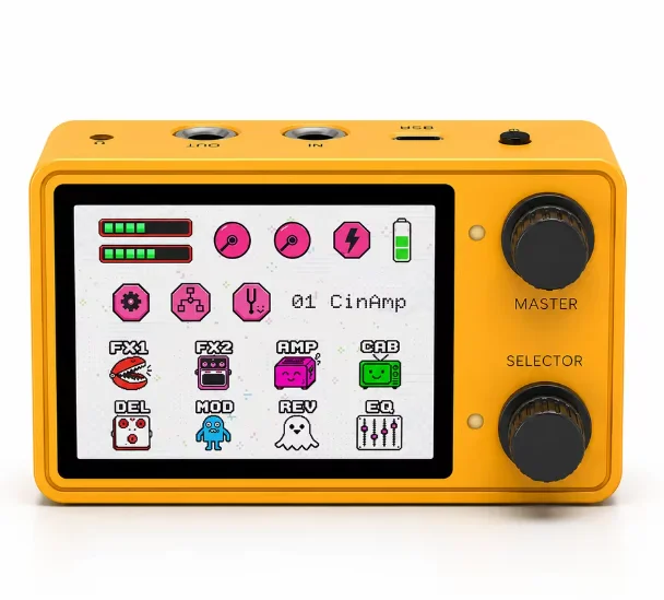 Livtra Nanocore Mini Guitar Multi-Effects Processor, New Color Matching, Pocket Audio Interface For Guitar Recording & Live Show image 5
