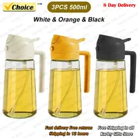 2in1 500ml Plastic Spray Oil Sprayer Bottle Spray Oil Dispenser Oil Jar Cruet BBQ Kitchen Baking Roasting Picnic Kitchen Tool