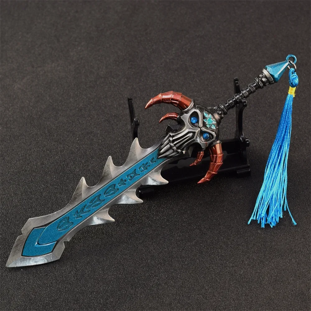 20CM Naxxramas nieumarły zabójca broń World of Warcraft gra peryferyjna w całości z metalu Craft Model Katana kolekcjonerski miecz zabawka dla chłopca