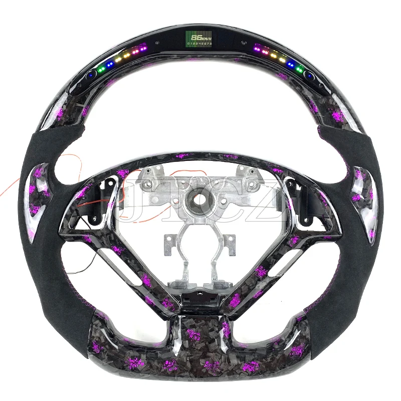 

LED Display Carbon Fiber Steering Wheel For Infiniti G35 G37 G25 Q60 EX35 EX37 2011 2012 2013 2014 2015 2016