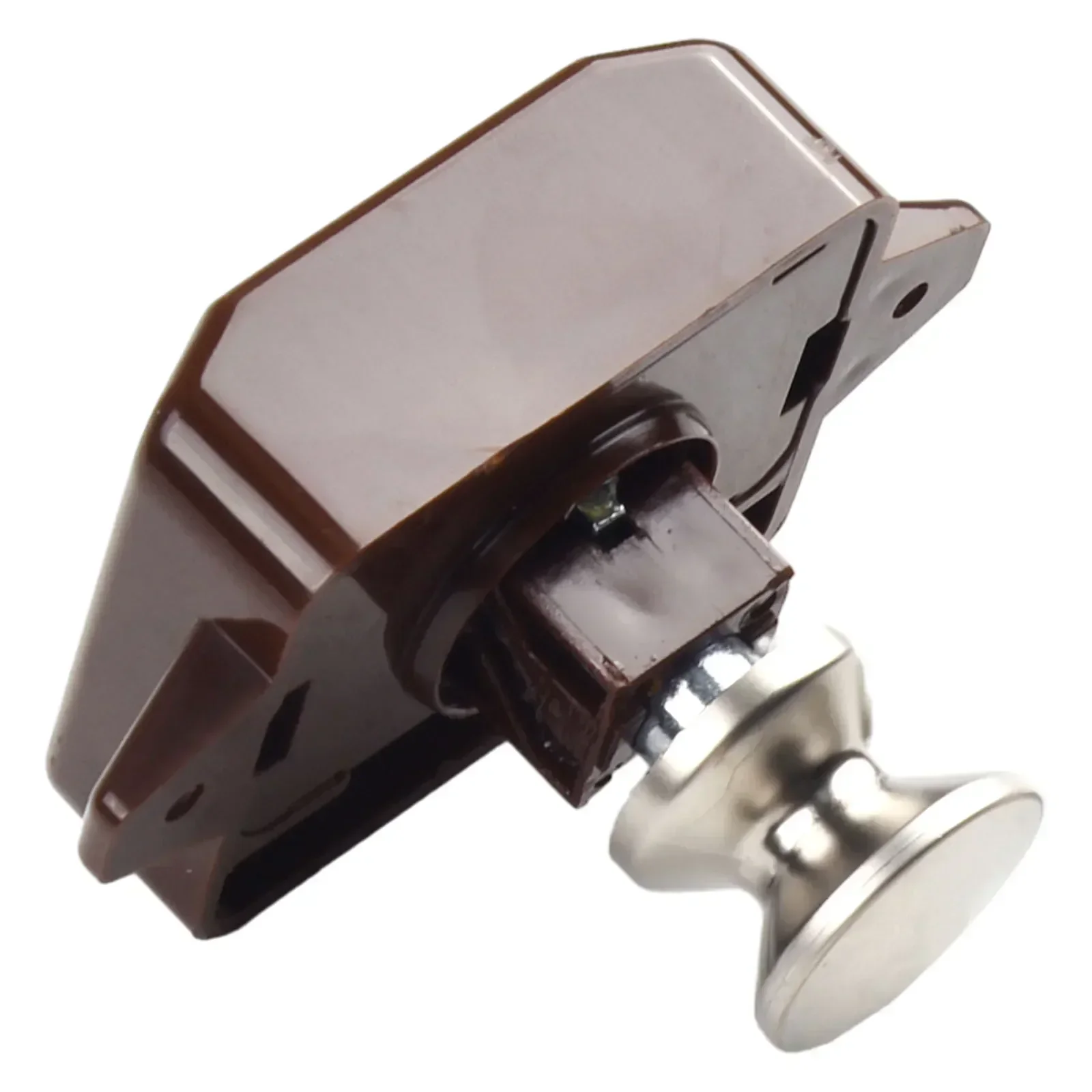 Catch Lock Push Button Lock Push button lock Exterior 14mm-22mm Simple Installation Yacht Cabinet Camper Cupboard